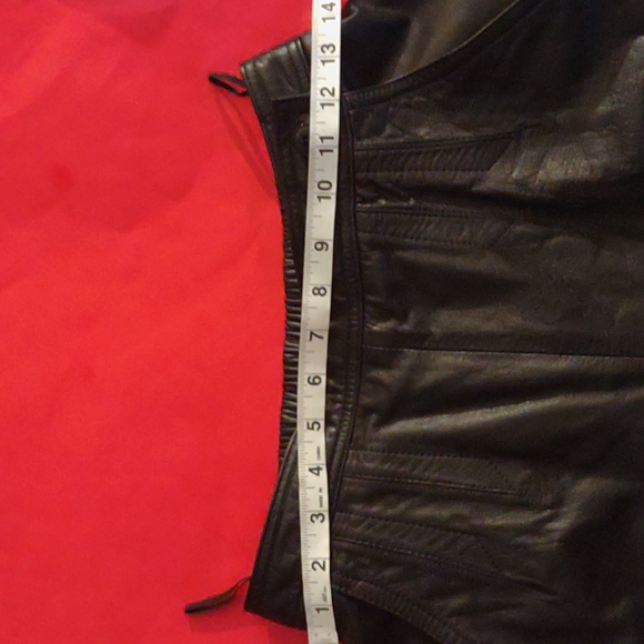 Vintage design assets size 10 high waisted leather pants - Picture 3 of 11